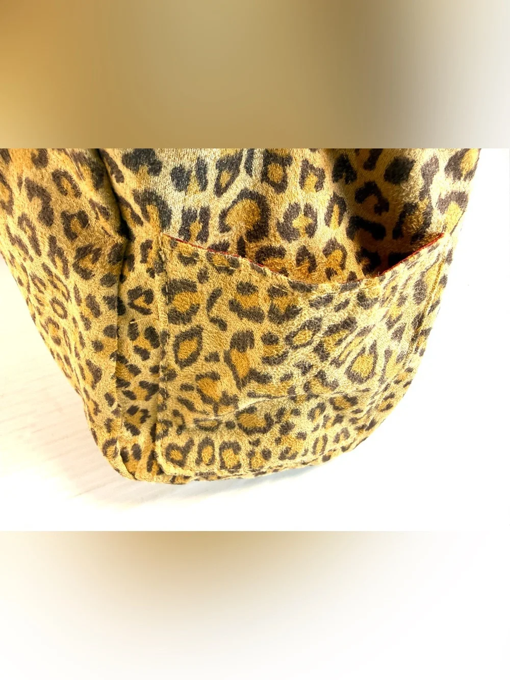 Neiman Marcus Leopard Print Tote with Dark Brown Handles
